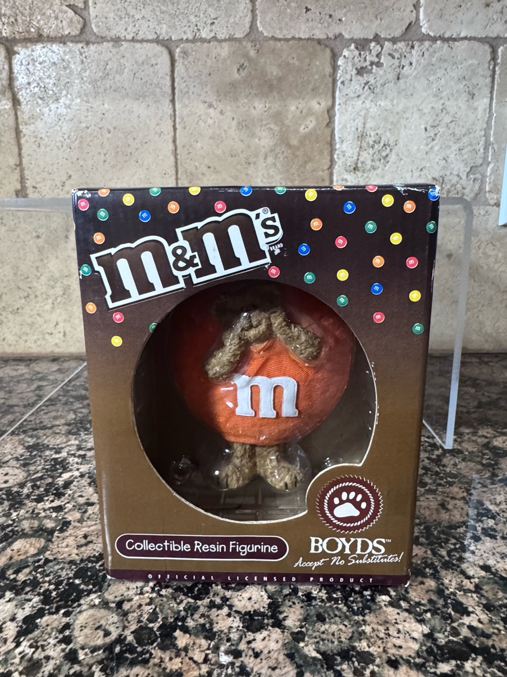 Vintage- M&M'S Boyds bear Candy Dot Logo Box